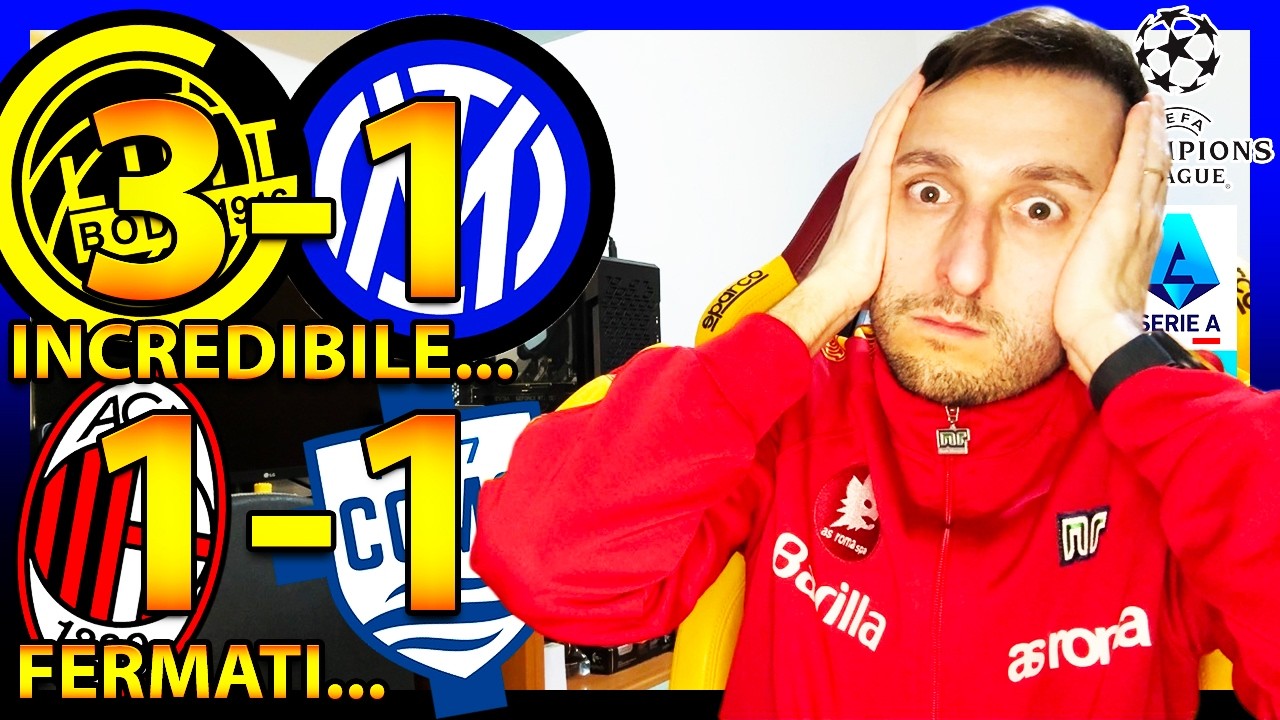 Bodo Glimt-Inter 3-1 e Milan-Como 1-1: sono SCONVOLTO...