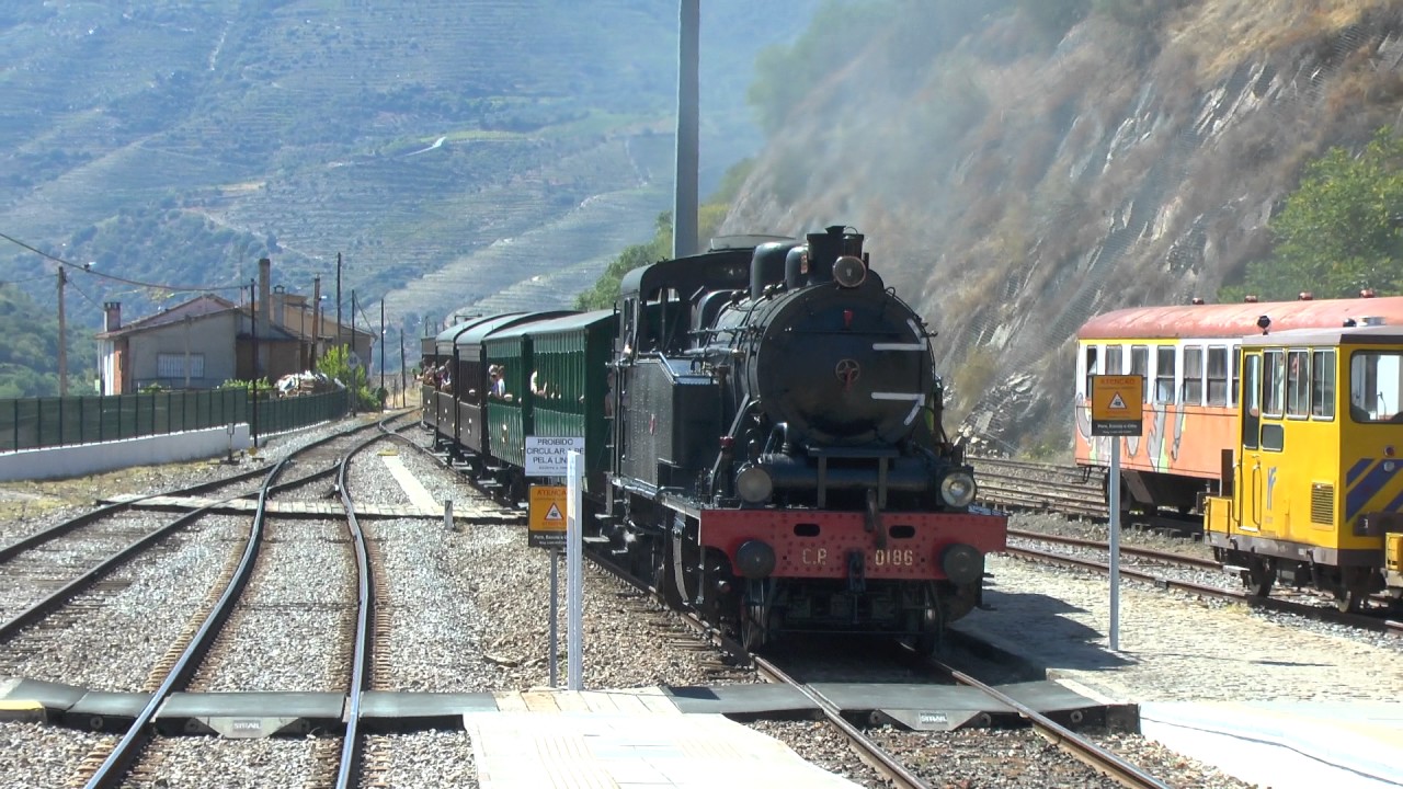 Cp 0186 Comboio Historico Do Douro A Chegar Ao Tua 22 Jul 17 Youtube