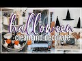 HALLOWEEN CLEAN AND DECORATE WITH ME | CLEANING MOTIVATION | HALLOWEEN DIY DECOR + IDEAS