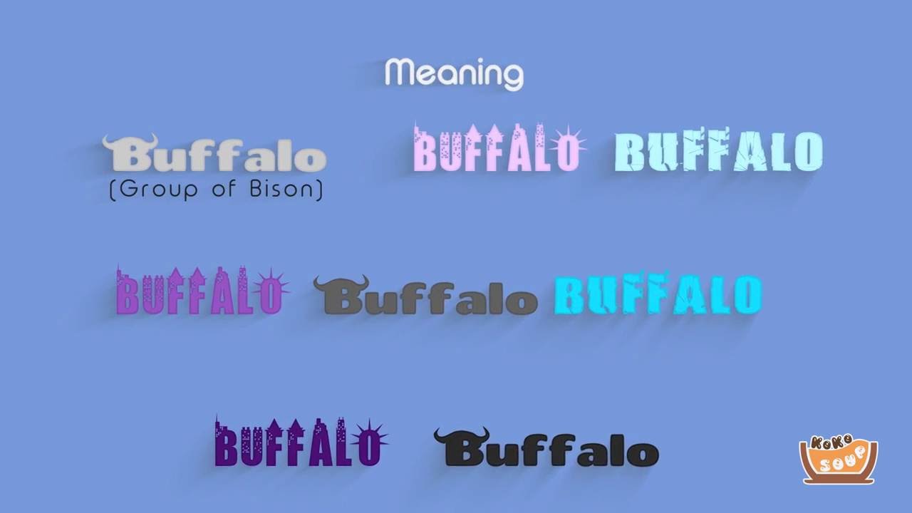 The "Buffalo Buffalo" Sentence is Correct: Explained - YouTube
