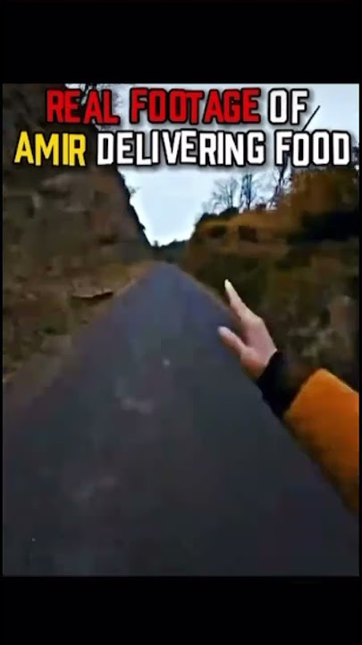 Real footage of Amir delivering food #shorts #amir #footage