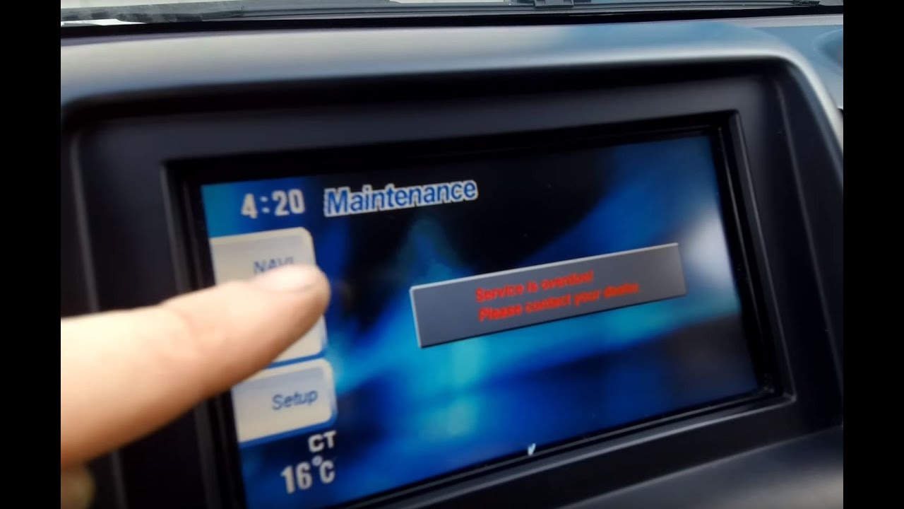 How to reset "service is overdue" message on Mitsubishi L200/Triton