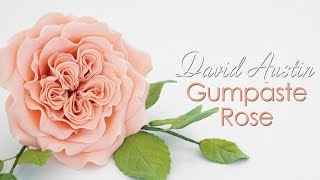 Sugar Flower Juliet Rose (Juliet David Austin Rose) - Cake Topper