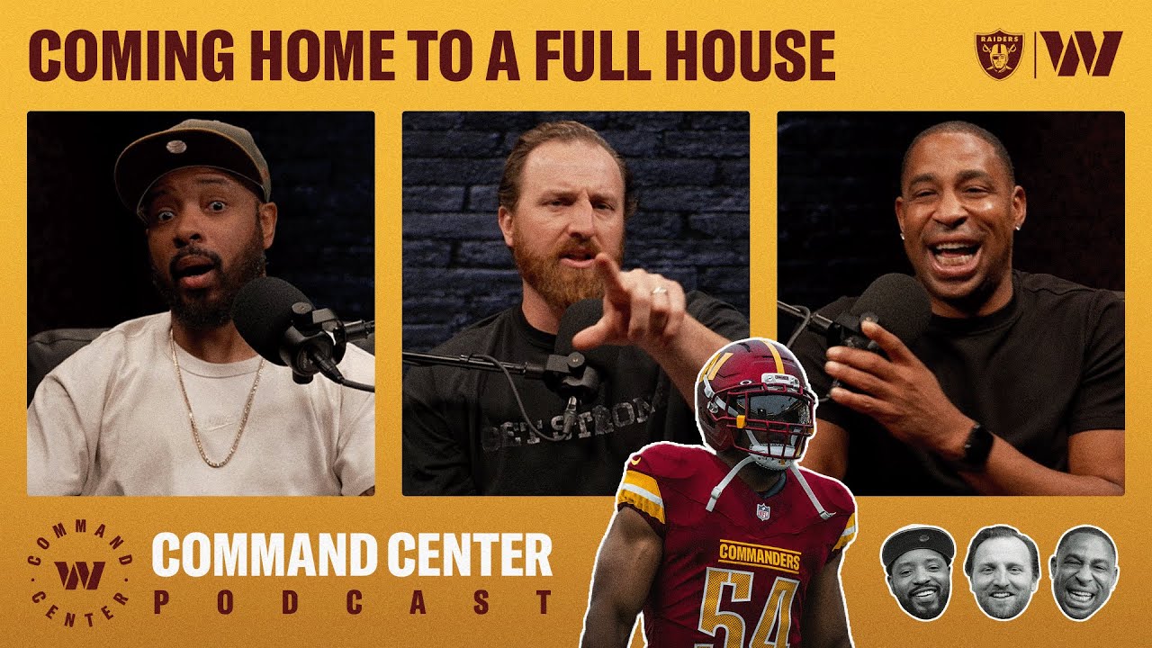 Rolling the Dice 🎲 + Keeping the Raiders Cool | Command Center Podcast | Washington Commanders | NFL