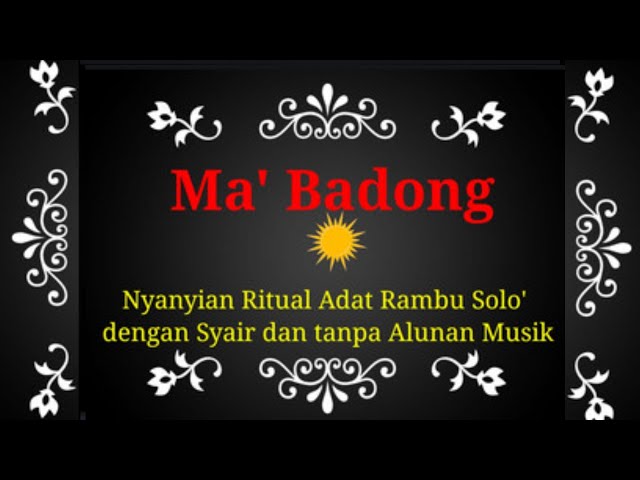 Rambu - Solo' lll Ma' Badong ( Full Version  ) class=