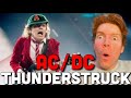 First time hearing acdc  thunderstruck reaction