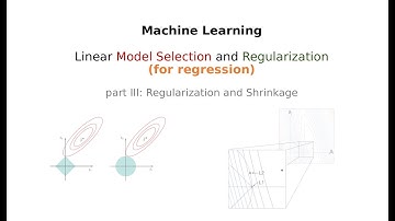 Linear Model Selection (for regression) part III: Ridge regression and the LASSO