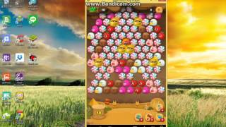 LINE Bubble 2 STAGE 關卡138 兔兔打木乃伊 熊大你在哪