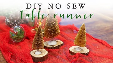 DIY No Sew Table Runner