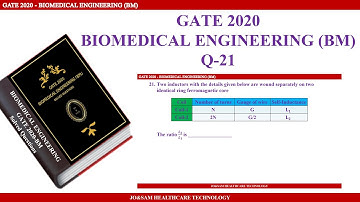 GATE2020 Biomedical Engineering Solved Question - Q21 (Tamil)