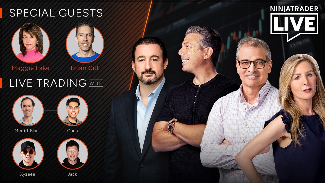 NinjaTrader Live | Trading + Analysis w/ Brian Gitt, TTrades, Merritt + Chris, Xy + Jack (3/10/26)