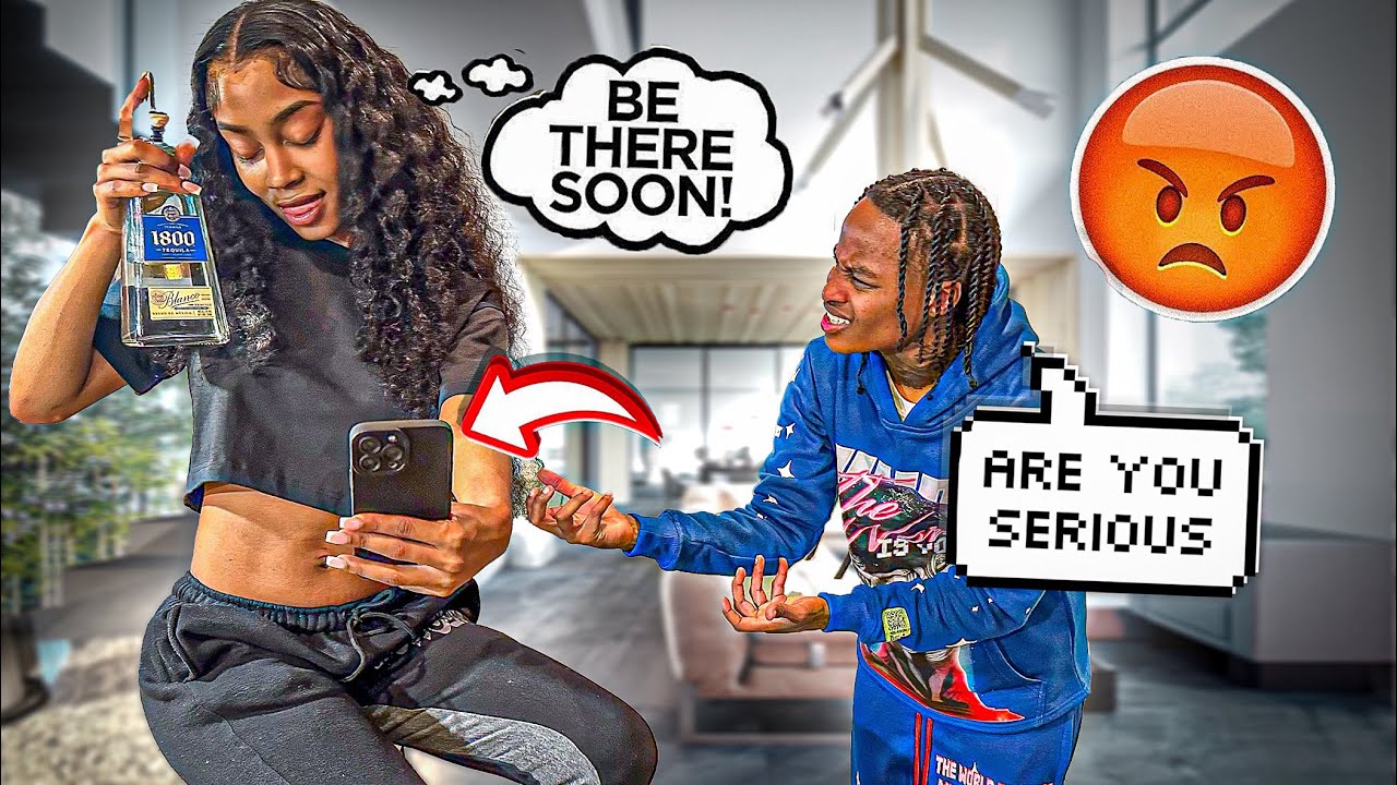 Telling Jazz I DONT want to go on a date BUT making plans with MY FRIENDS😂😱 *I got beat up*