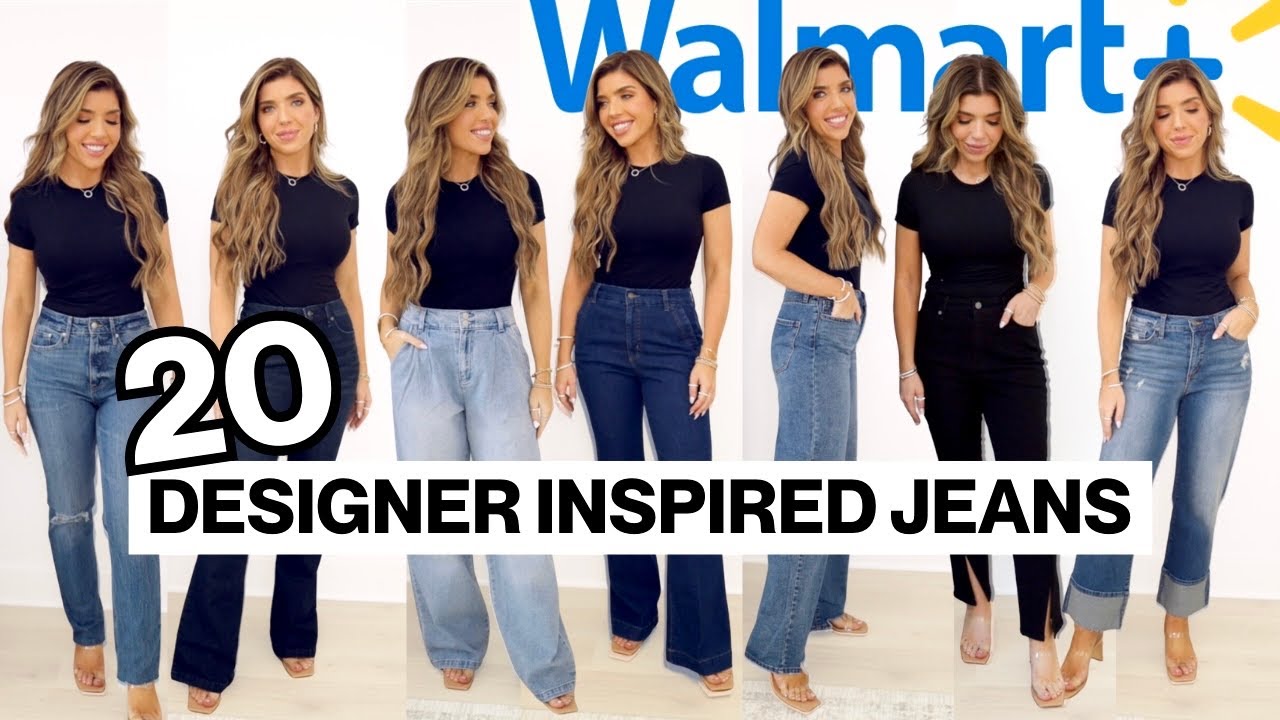 WALMART FALL HAUL🍂 20 DESIGNER INSPIRED JEANS! 👖 Walmart Jean