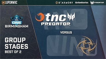 TNC Predator vs Ninjas in Pyjamas Game 2 (BO2) | ESL One Birmingham 2019