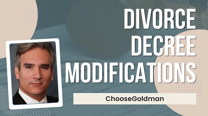 Can You Modify a Divorce Decree After Finalization?