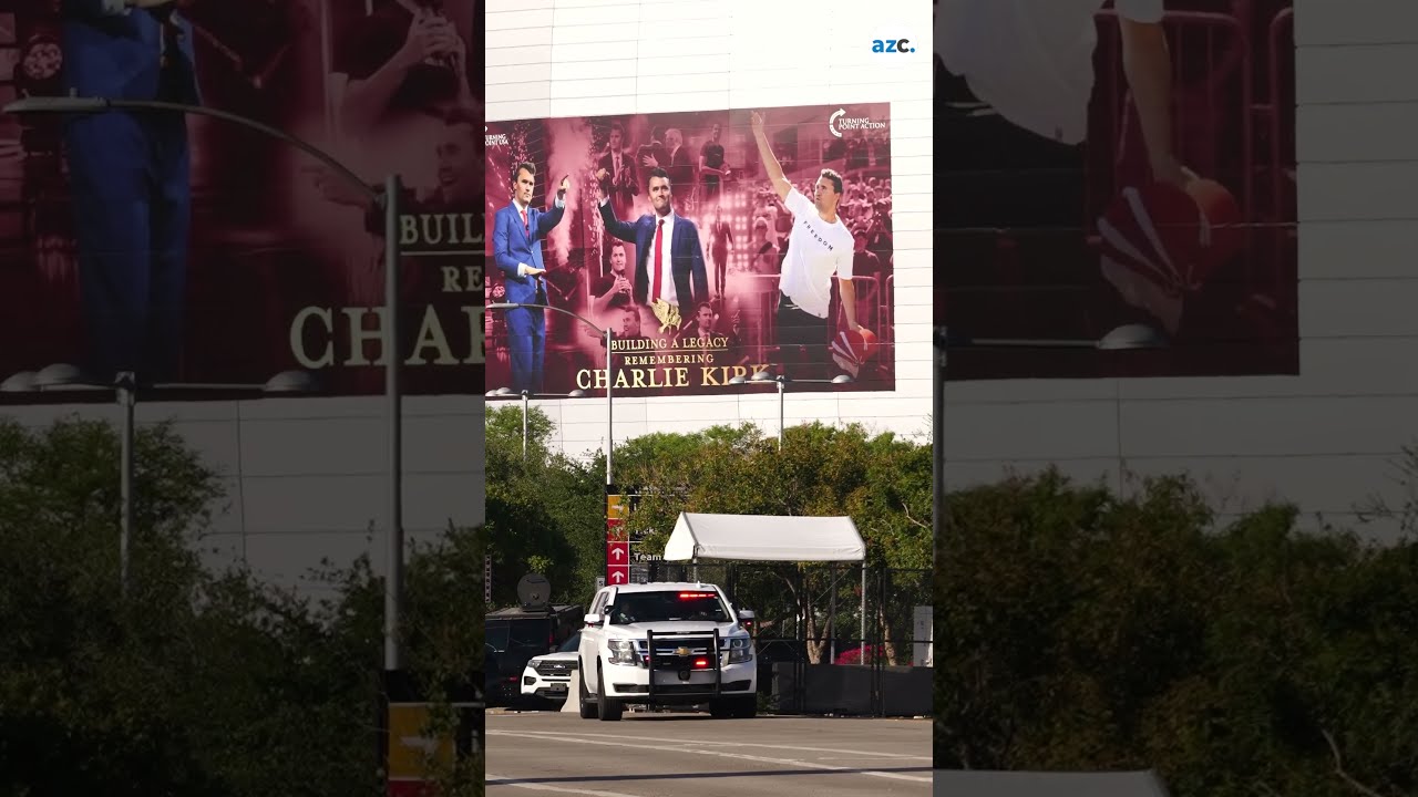 Presidential Motorcade Leaves After Charlie Kirk S Memorial