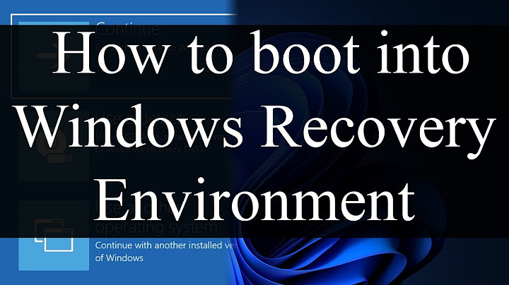 How do I force a Windows recovery environment?