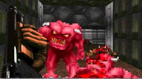 Ultimate Doom episode 1 knee-deep in the dead