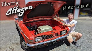 Austin Allegro EV conversion: installing the electric motor