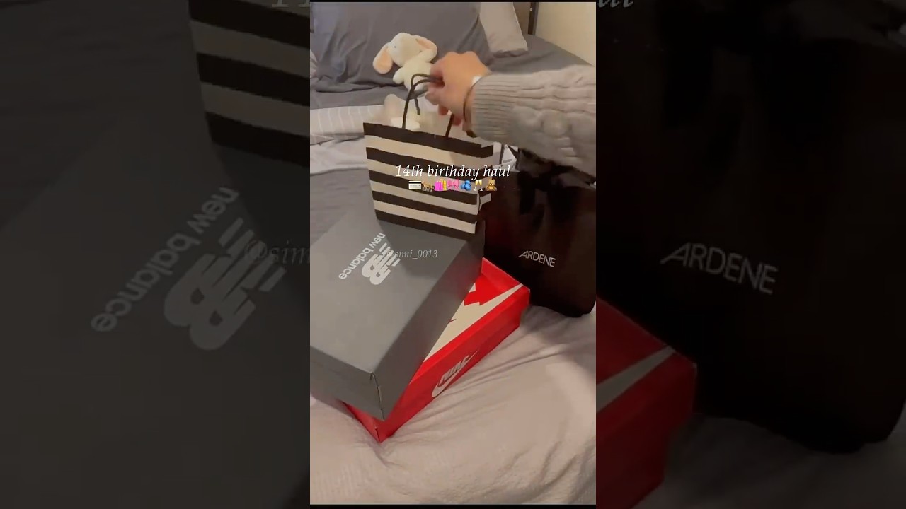 14th birthday haul 🥂🫐🐆🎀 when is ur bday? 