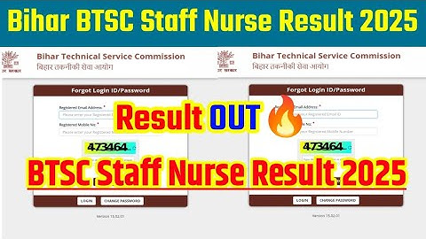 Bihar BTSC Staff Nurse Result 2025 🔴 Bihar BTSC Staff Nurse Result 2025 Kaise Dheke ? 