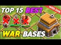 Top 15 Best TH5 War Bases 2023 | Best Bases for Town Hall 5 War with Link!