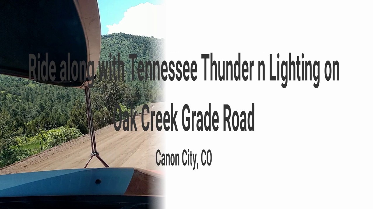 Tennessee Thunder n Lightning explores Oak Creek Grade Road near Canon City, CO