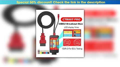 Hot Picks WOYO CTB007 PRO OBD2 Breakout Box with LCD Digital Vrms Display, ECU Testing Tool on Benc