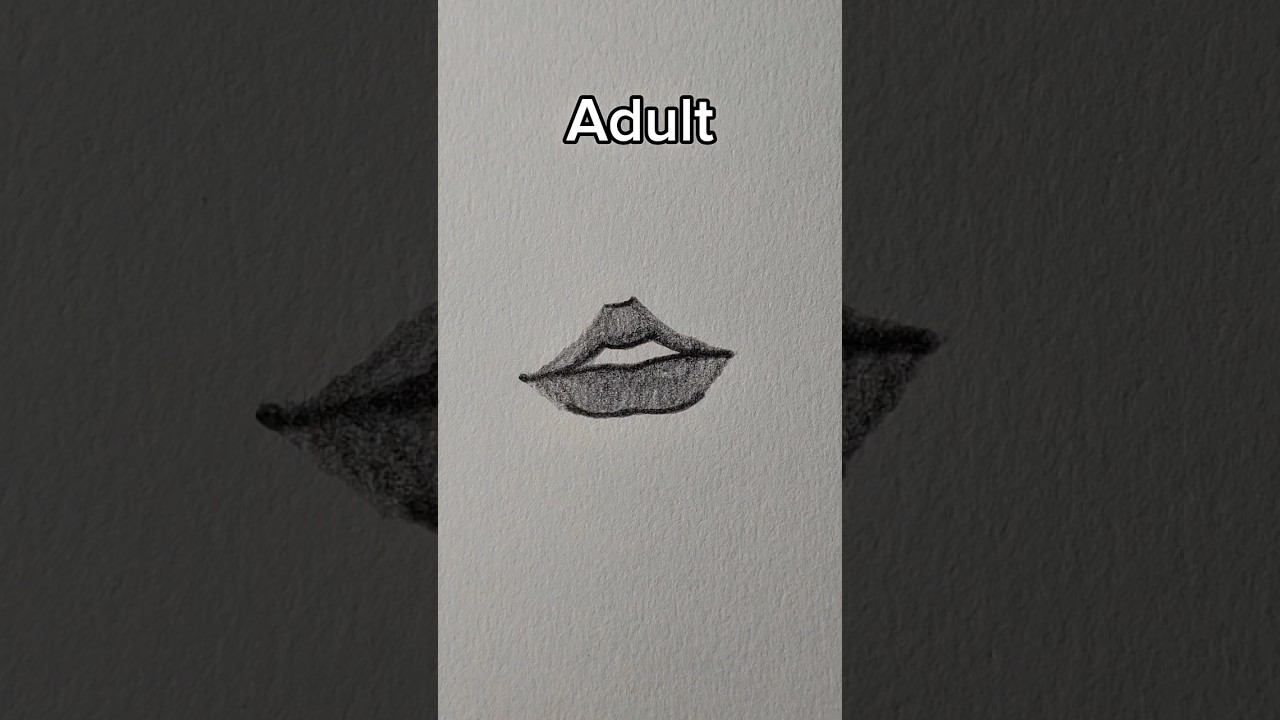drawing lips in different levels 