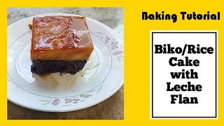 Biko/Rice Cake with Leche Flan on top            #baking #lecheflan #ricecake #baking