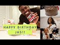 SURPRISE!! I MADE JAS THE BEST BIRTHDAY CAKE EVER!! FROM SCRATCH!!