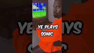 Ye Plays SONIC? 😳 #kanyewest #rap #music