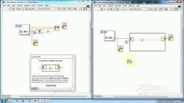 How to use In Place Element Structure Array Index / Replace Elements Border Node in LabVIEW