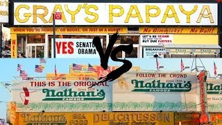 Nathans vs Gray's Papaya