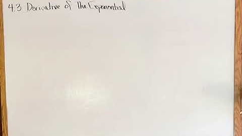 4.3 Business Calculus Lecture Part 1