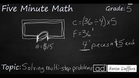 5th Grade Math Representing and Writing Equations for Multi-Step Problems (original)