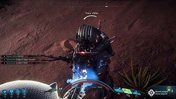 Mass Effect Andromeda multiplayer map: Firebase Sandstorm (night, APEX Mission), 4K unlock fps