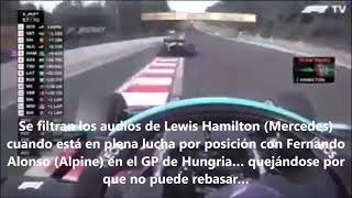 Alonso Vs Hamilton Hungría 2021