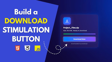 Download Simulation Effect Using HTML CSS JS | Progress Bar Animation Tutorial | DevWithNoor