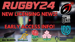 RUGBY 24 | NEW LICENSING NEWS + EARLY ACCESS INFORMATION!