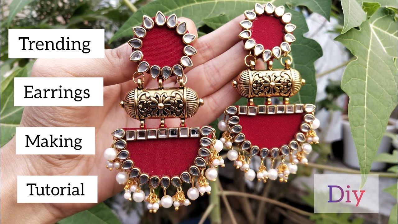 Trending Earrings Making ❤️ 