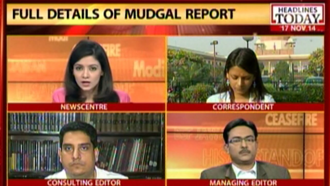 Mudgal report gives Srini clean cheat