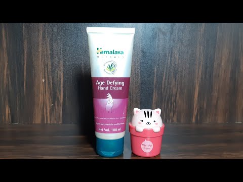 Himalaya herbals age defying hand cream vs the face shop mini pet floral hand cream review,