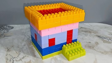 Satisfying Diy Building Blocks House 🏠 | Building Blocks ASMR sound | Relaxing #Satisfying #ASMR 