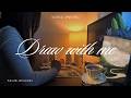 landscape painting, relax and draw with me (calm nature sounds)