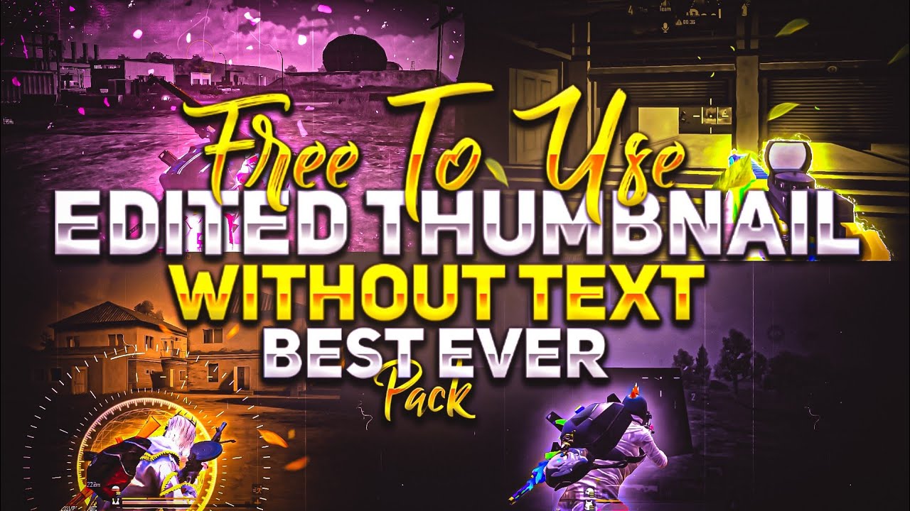 Free to use Edited Thumbnail Without Text Pack | Pubg Thumbnail Pack | Background Screenshot Pack