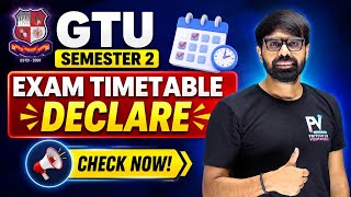SEM 2/1 GTU 🔥 UNIVERSITY EXAM TIME TABLE DECLARED 😱 DEGREE ENGINEERING 😱 ALL BRANCH screenshot 2