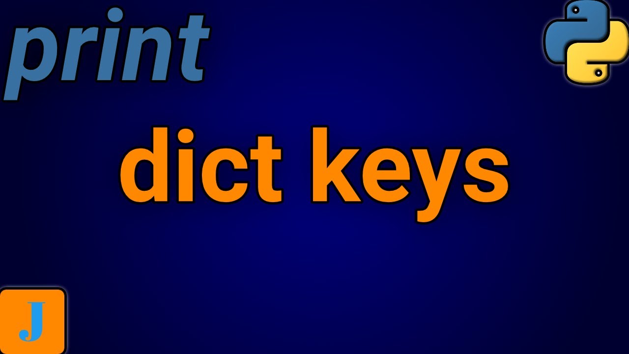 Python Print Dictionary Keys - YouTube