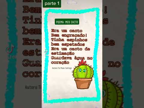 MEU CACTO POEMA INFANTIL