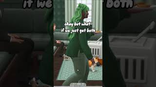 we finally got pets!!!!! #sims4 #shorts